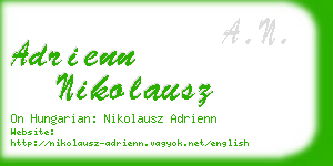 adrienn nikolausz business card